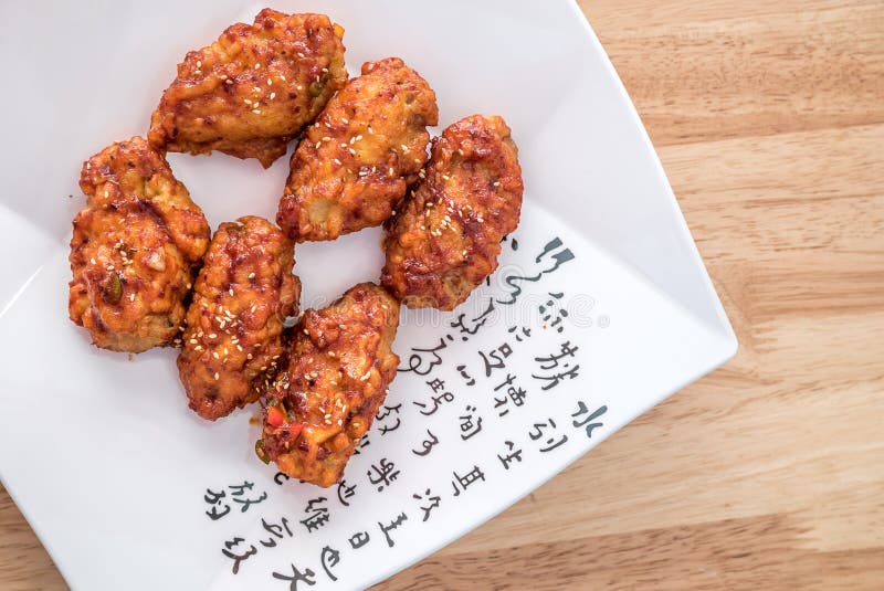 Spicy korean fried chicken