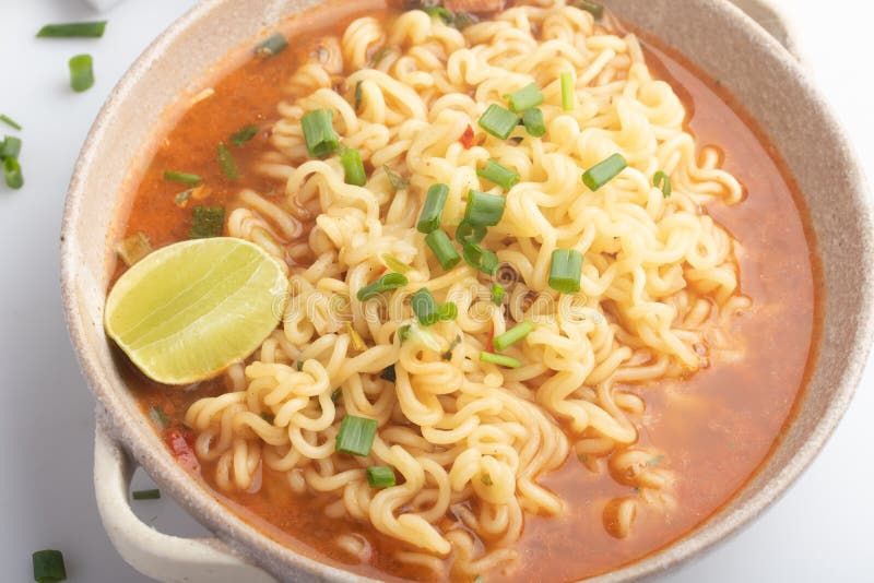 Spicy Korean Instant Noodles in a Cup Stock Photo - Image of japanese