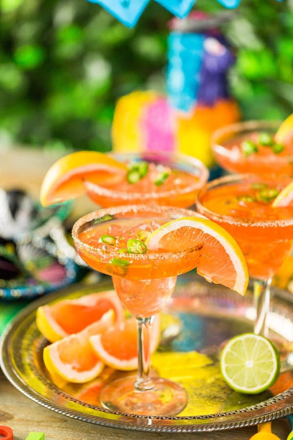 Sombrero and Margarita Cocktail Stock Image Image of citrus, lime