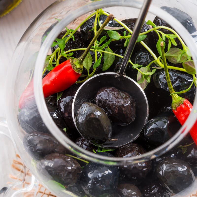 Spicy marinated olives stock photo. Image of greek, eating 47399586