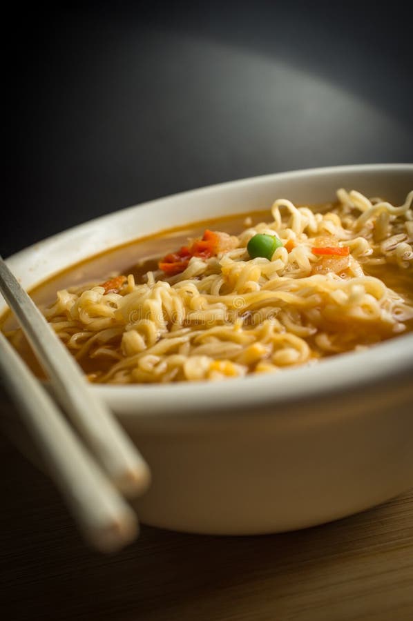 Spicy Ramen Noodle Soup stock image. Image of spice, asian 76514939
