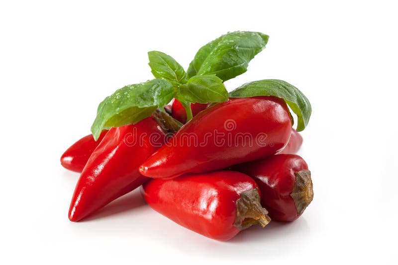 Spicy red peppers stock photo. Image of pickled, isolated 35078808