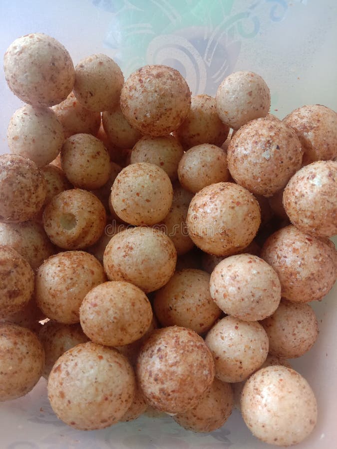 Spicy Round Tofu Snacks for Snacks Made from Soybeans Stock Photo