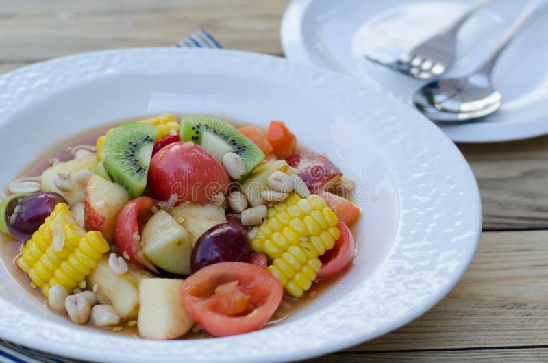 Spicy Thai Mixed Fruit Salad