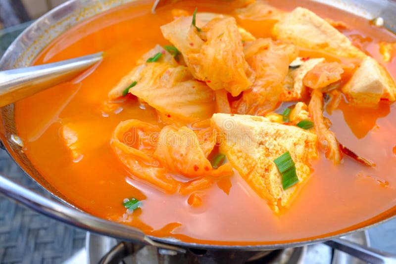Spicy tofu soup stock image. Image of traditional, cooking - 34975393