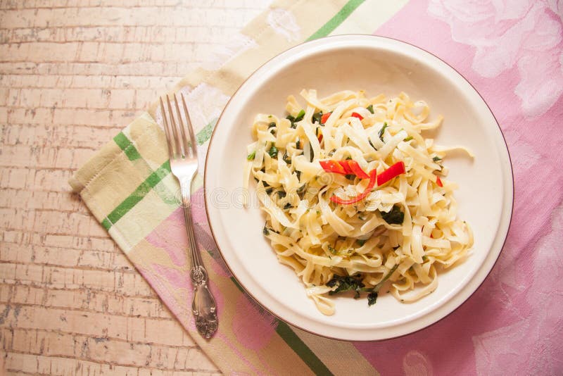 Spinach red chilli stock photo. Image of garlic, autumn 27703878