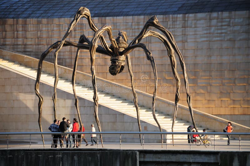 The Spider of Louise Bourgeois - Bilbao, Spain Editorial Stock Image -  Image of bilbao, tourist: 90769384