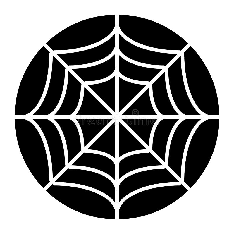 Spider net solid icon. Spider web vector illustration isolated on white. Cobweb glyph style design, designed for web and royalty free illustration Spider net solid icon. Spider web vector illustration isolated on white. Cobweb glyph style design, designed for web and royalty free illustration