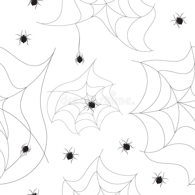 Spider seamless background