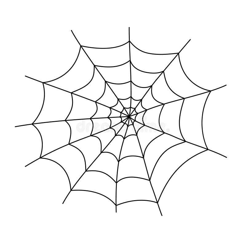 Spider web icon. Circle cobweb vector silhouette. Spiderweb clip art. Flat  vector illustration. Stock Vector, spider web 