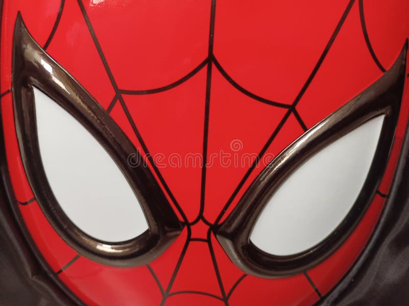 Spiderman Eyes Closeup View in Red and Black Color Editorial Photo - Image  of black, closeup: 252518976