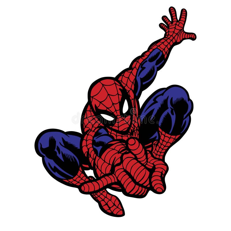 Drawings To Paint & Colour Spiderman - Print Design 030