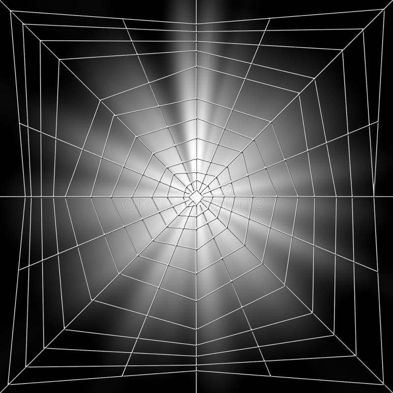 Spinnennetz-Illustration lizenzfreie abbildung