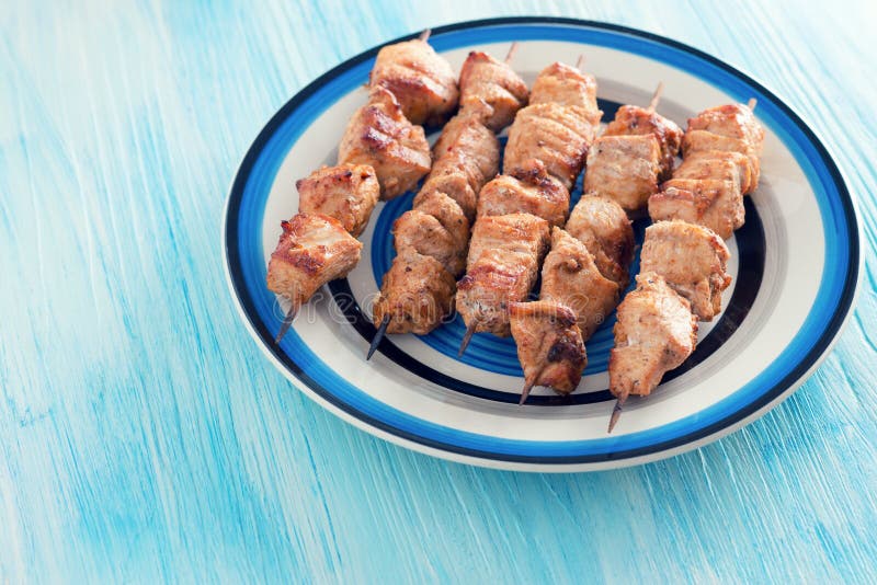 Spiedi del pollo immagini stock libere da diritti Spiedi del pollo immagini stock libere da diritti