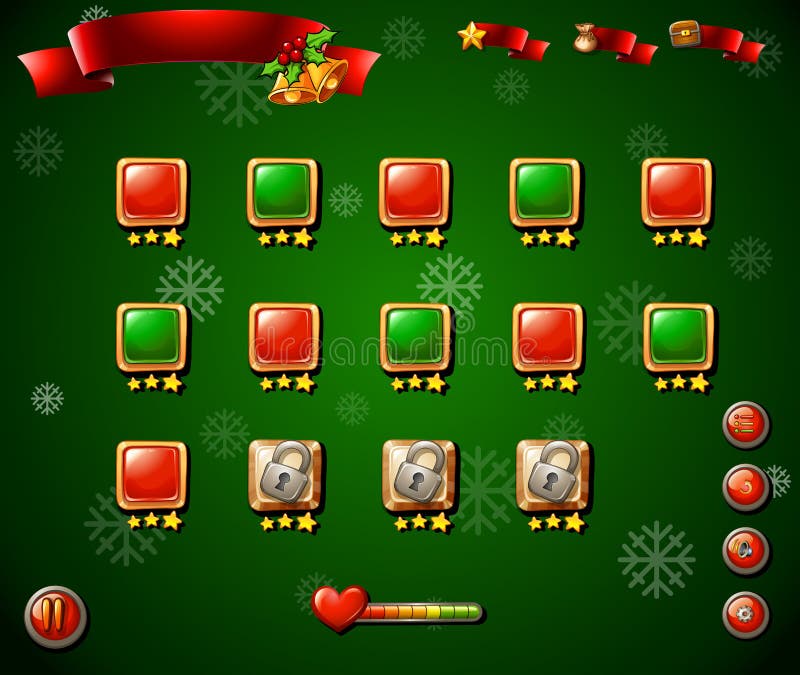 Spielschablone mit Weihnachtsthema im Grün lizenzfreie abbildung Spielschablone mit Weihnachtsthema im Grün lizenzfreie abbildung