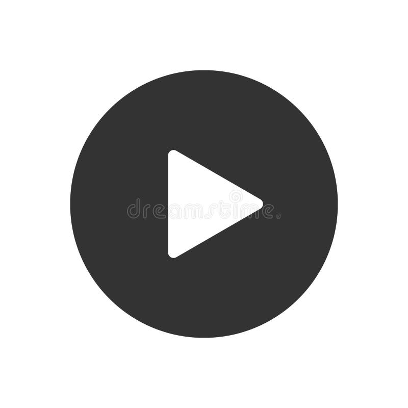 Spielvideoknopf-Vektorikone lizenzfreie abbildung