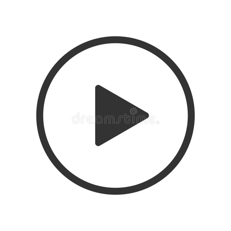 Spielvideoknopf-Vektorikone stock abbildung