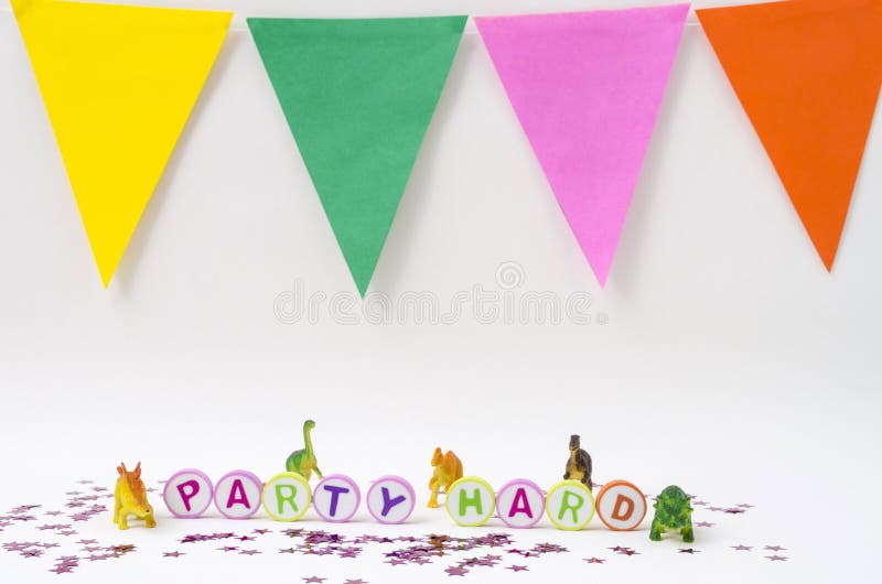 Spielzeugdinosaurierpartei lizenzfreie stockfotos Spielzeugdinosaurierpartei lizenzfreie stockfotos