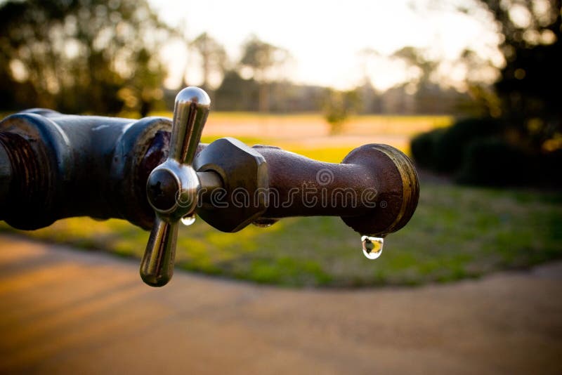 Spigot Dripping stock photo. Image of thirsty, action 5013986