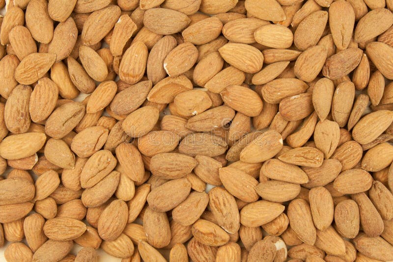 Spilled Almonds. we Like Almonds. Healthy Food. Stock Photo Image of