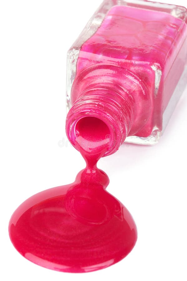Spilled nail polish stock image. Image of open, paint 15210799