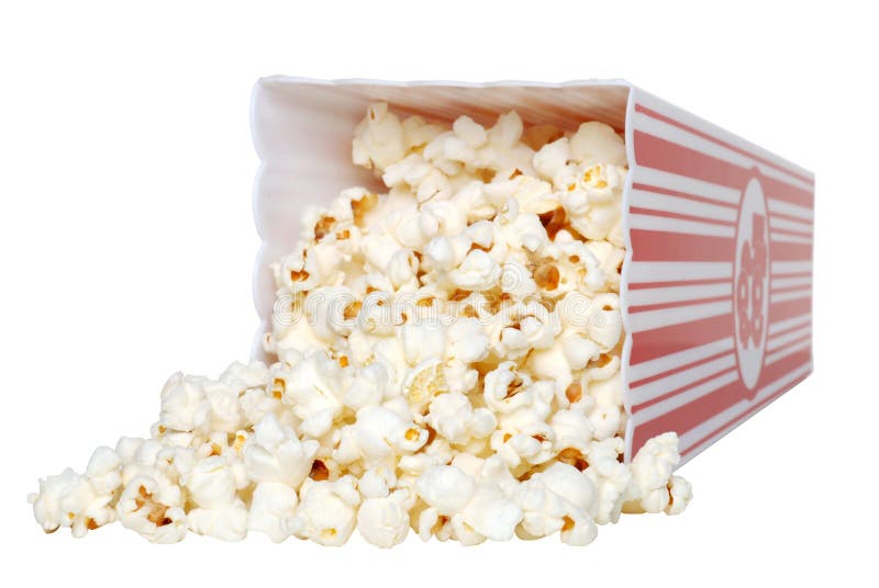 Spilled Popcorn royalty free stock image