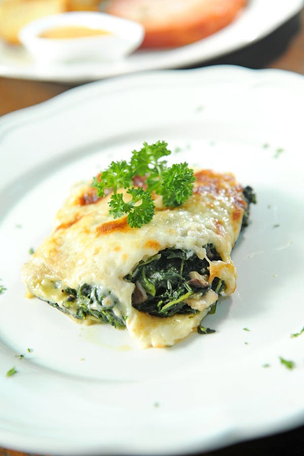 Spinach with cheese