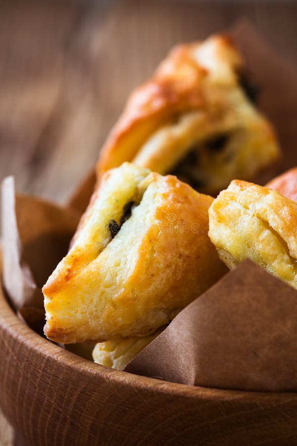 Spinach and Cheese Puff Pastries Stock Image Image of crispy, rustic