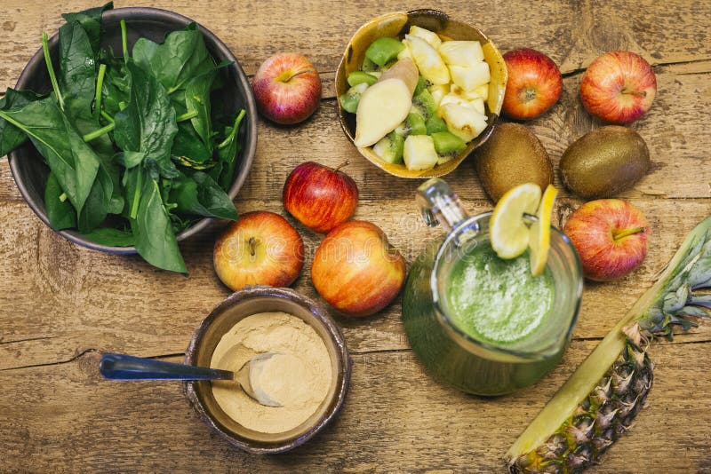 Ingredients for a Cold Press Juice Stock Image Image of healthy