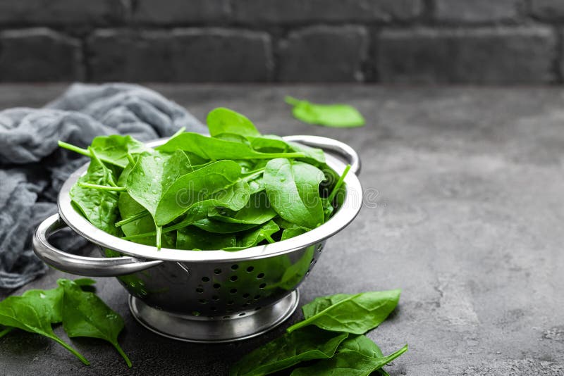 Spinach. Fresh Spinach Leaves Stock Image - Image of food, organic