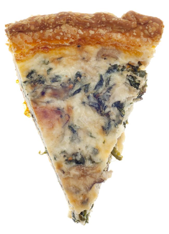 Spinach, Mushroom and Shallot Quiche Stock Image Image of baked