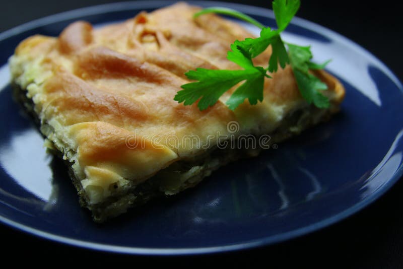 Spinach Pie with Fresh Vegetables Stock Photo Image of greece, chef