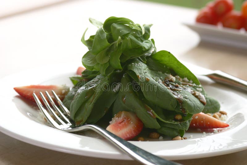 Spinach Salad stock photography