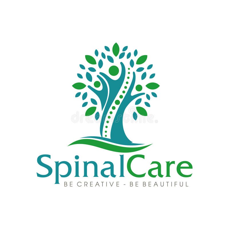 Spinal Care Logo Design Vector stock illustration