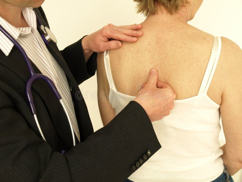 Spine examination royalty free stock images