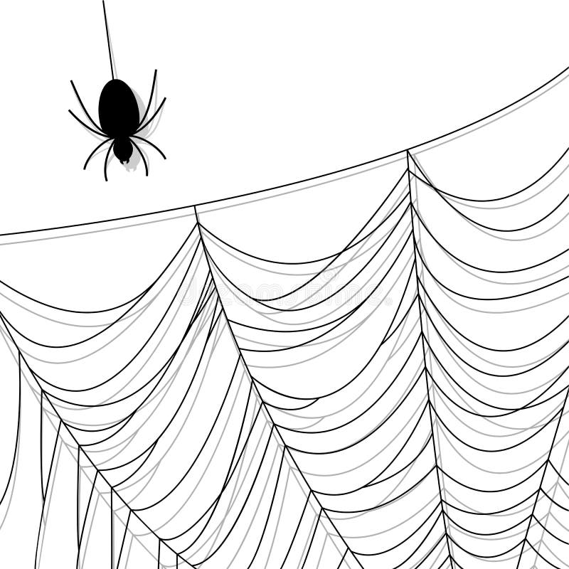 spinnennetz vektor abbildung illustration von jäger