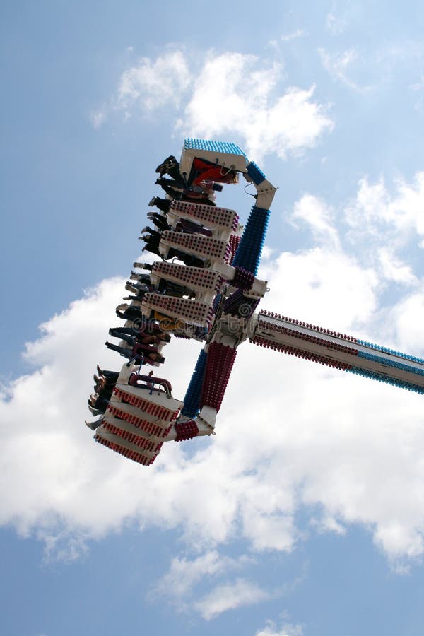 Spinner at the funfair editorial image. Image of riders 898650