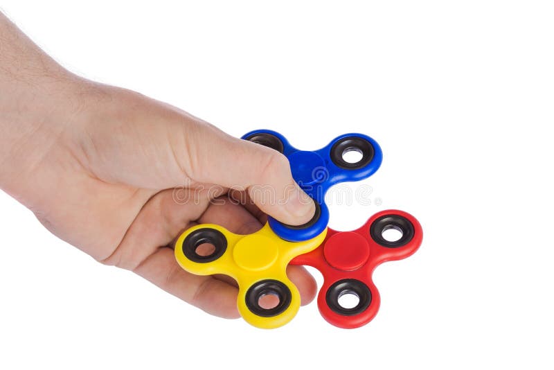 Spinners in hand stock photo. Image of nerves, multicolored 114296168