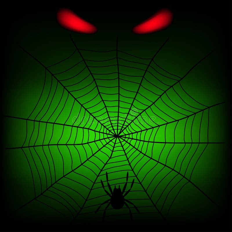 Spinneweb vector illustratie