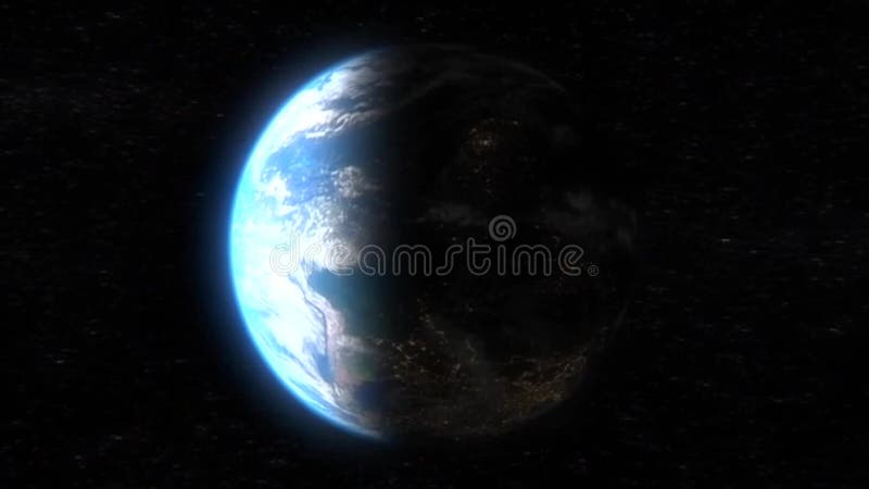 Spinning planet Earth stock video