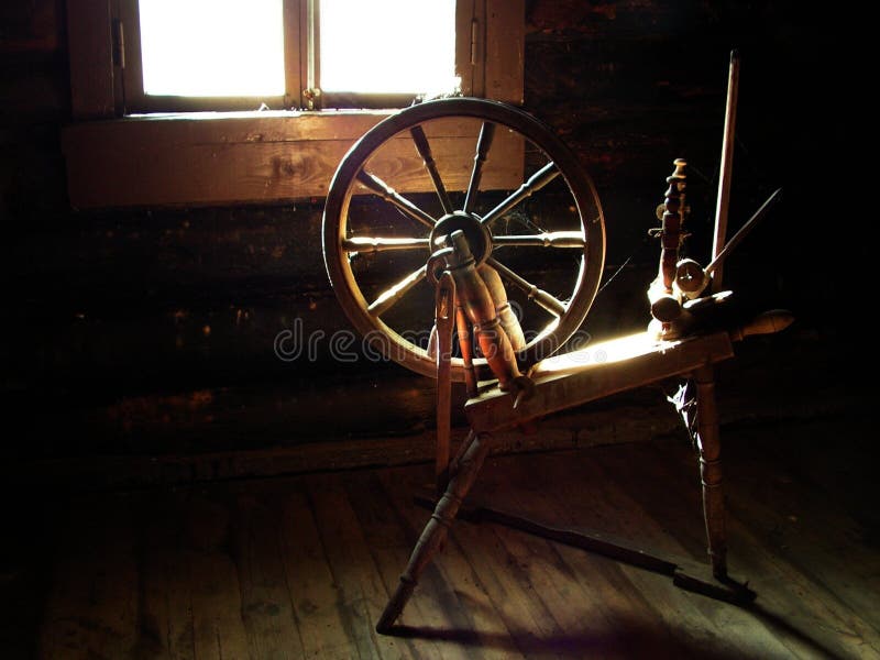 Spinning wheel from 19th century at Hiiumaa island