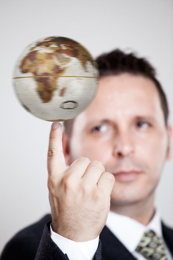 Globe Spinning Finger Stock Photos Free And Royalty Free Stock Photos