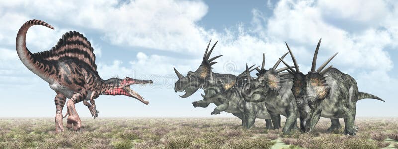 Download Styracosaurus, Spinosaurus, Tyrannosaur, Stegosaurus And ...