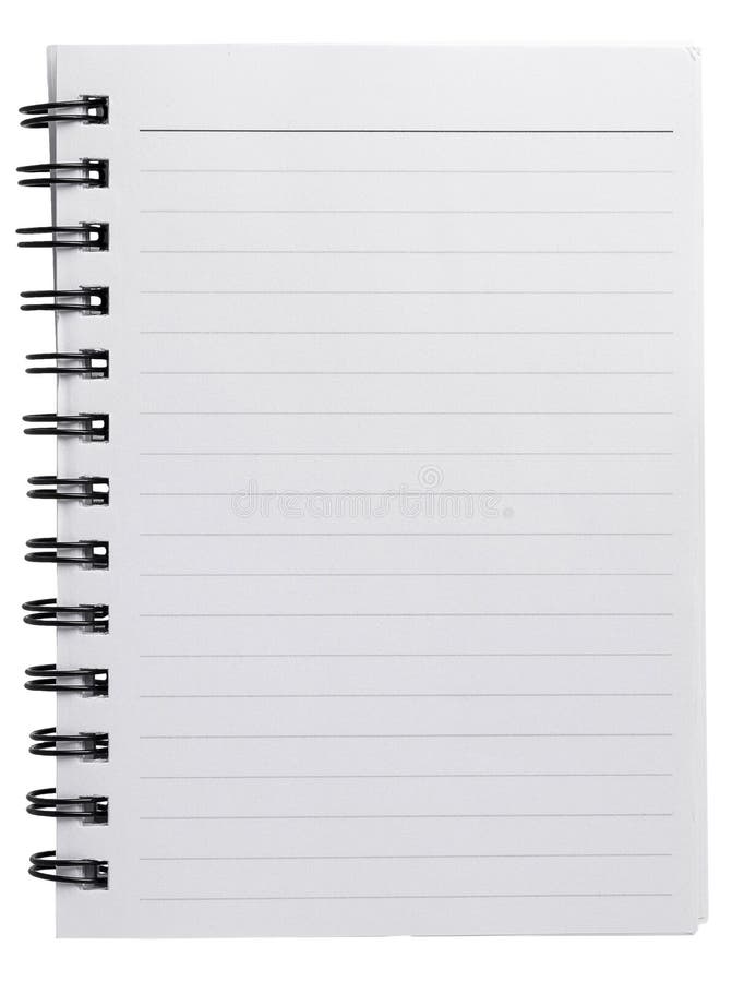 Spiral agenda blank paper stock image. Image of book 39466087