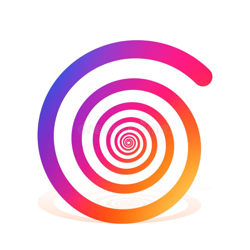 Spiral color rainbow on the white background. stock illustration Spiral color rainbow on the white background. stock illustration