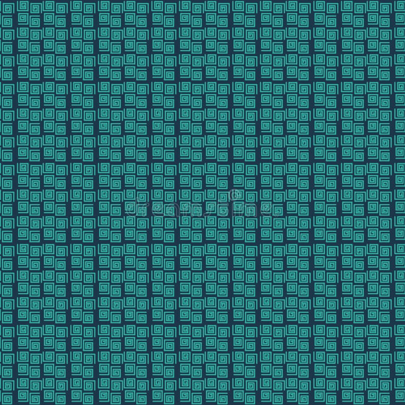 Spiral cube abstract seamless pattern. Simple curved line. Modern and stylish. Design for fabric, textile, websites, shops, labels royalty free illustration