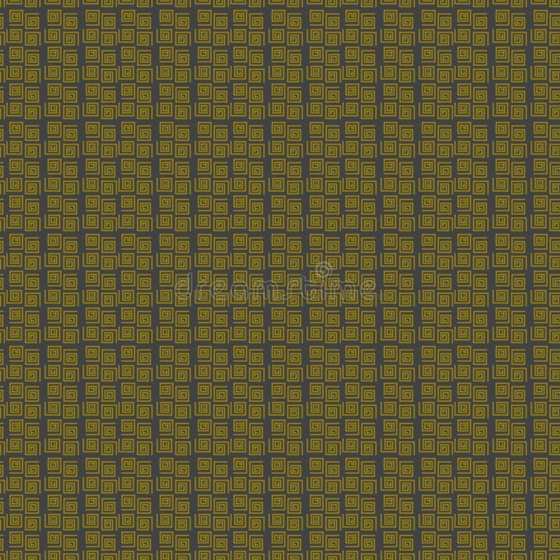 Spiral cube abstract seamless pattern. Simple curved line. Modern and stylish. Design for fabric, textile, websites, shops, labels vector illustration