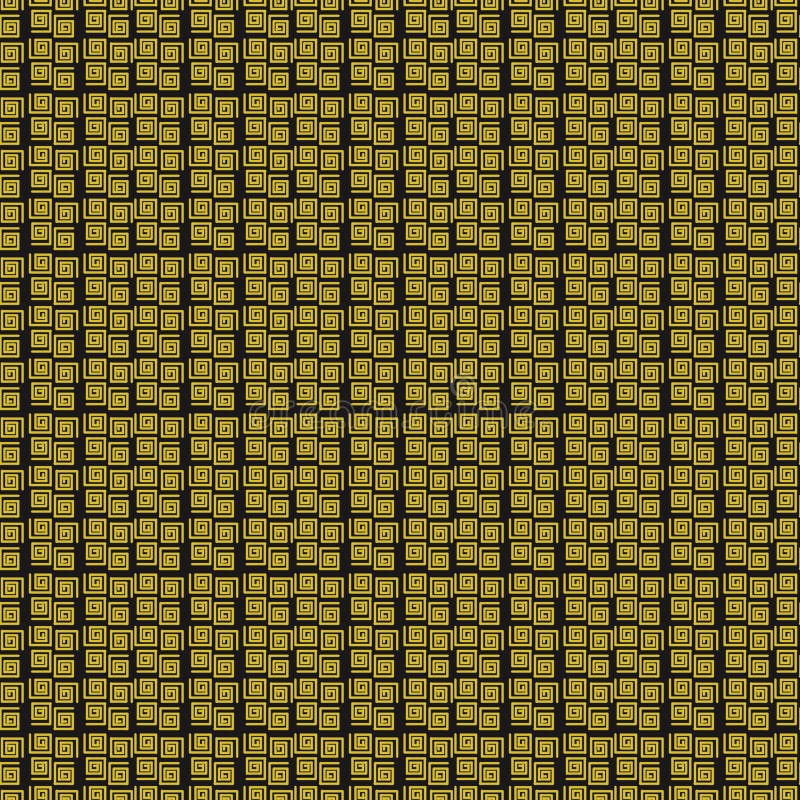 Spiral cube abstract seamless pattern. Simple curved line. Modern and stylish. Design for fabric, textile, websites, shops, labels royalty free illustration