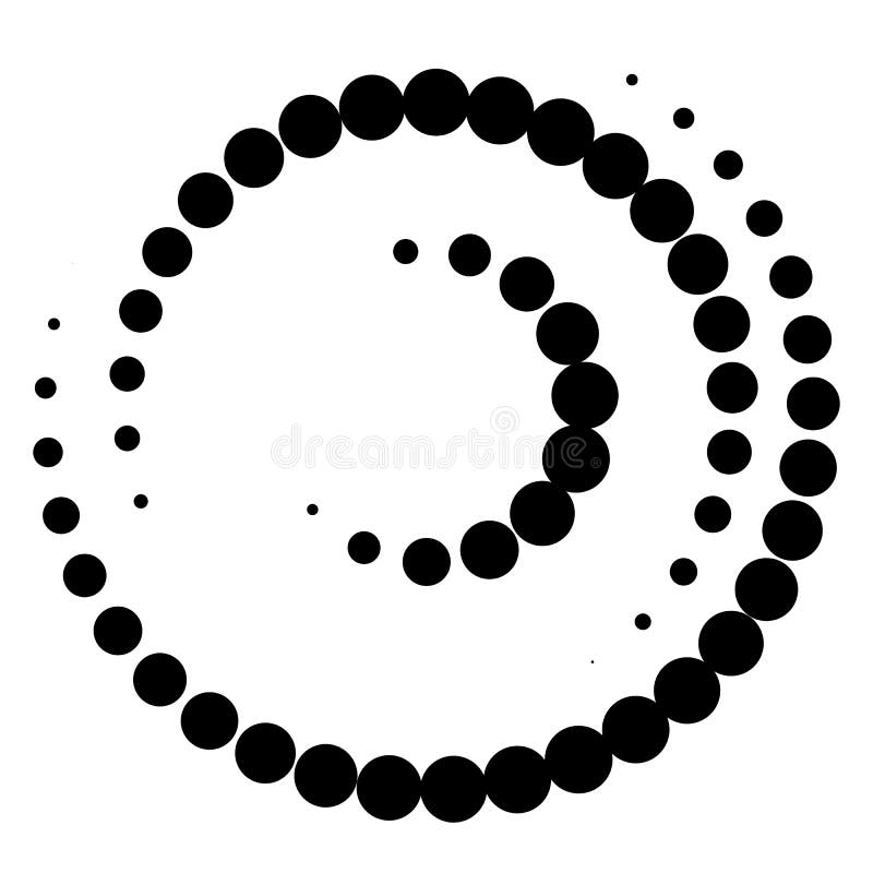 Spiral element with concentric circles. Abstract decorative elem vector illustration Spiral element with concentric circles. Abstract decorative elem vector illustration