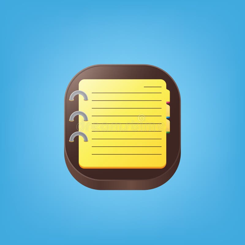 Spiral Notebook. Vector Illustration Decorative Design Stock Vector